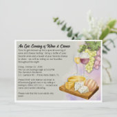 Invitation à plat pour la fête du vin et du fromag (Debout devant)