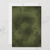 Invitation à plat pour l'anniversaire militaire de (Dos)