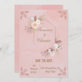 Invitation à plat, taille : 13 cm x 18 cm, papier (Devant / Derrière)