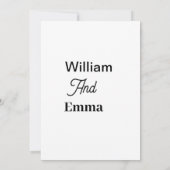 Invitation à plat, Taille: 13 x 18 cm, Papier: Mat (Dos)