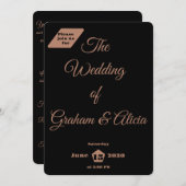 Invitation à plat, taille : 13 x 18 cm, Papier : S (Devant / Derrière)