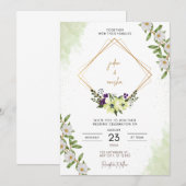 Invitation à plat, taille : 5" x 7", Papier : Mat, (Devant / Derrière)