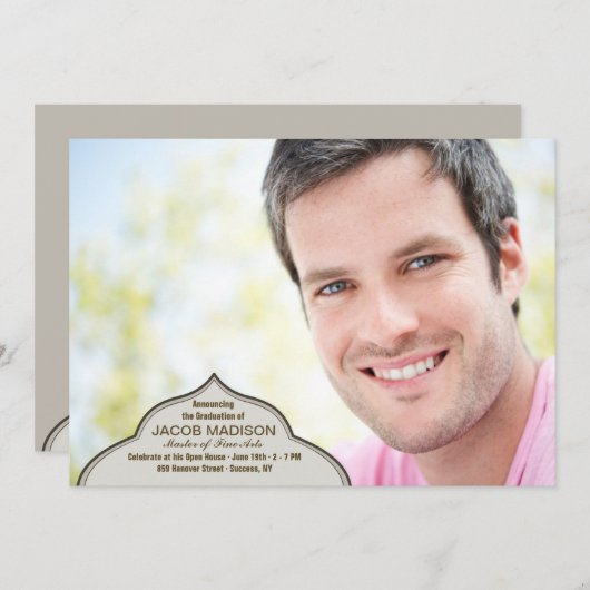 Invitation À Point Photo Faire-part/Invitation (Devant / Derrière)