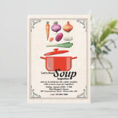 Invitation à préparer la soupe (Debout devant)