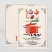 Invitation à préparer la soupe (Devant / Derrière)