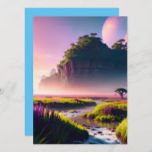 Invitation A primeval landscape - very beautiful scenery AI (Devant / Derrière)