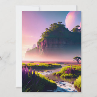 Invitation A primeval landscape - very beautiful scenery AI