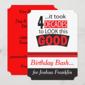 Invitation A pris 4 décennies pour regarder ce bon - (Devant / Derrière)