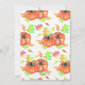 Invitation à prix coûtant Citrouille (Dos)