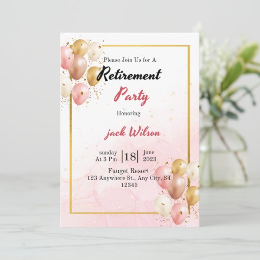 invitation à propos de la retraite  (Debout devant)