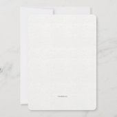 Invitation à quatre lanternes (Dos)