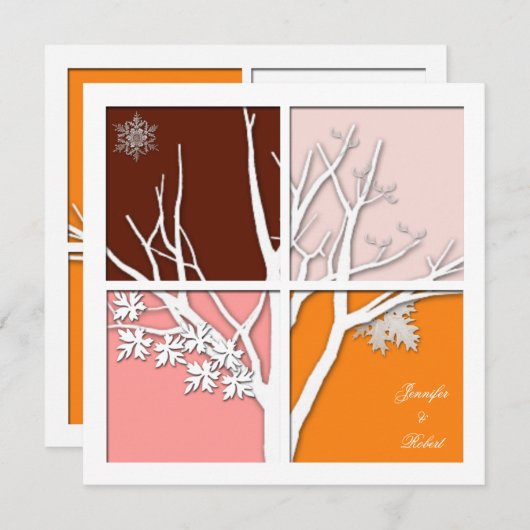 Invitation à quatre saisons (Devant / Derrière)