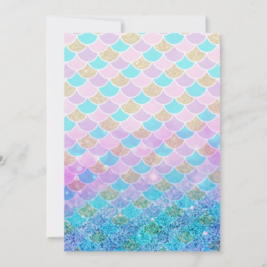 Invitation à Rainbow Fish (Dos)