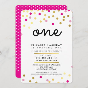 Invitation Ă?re fille ÉLÉGANTE d'or de rose d'INVITATION de