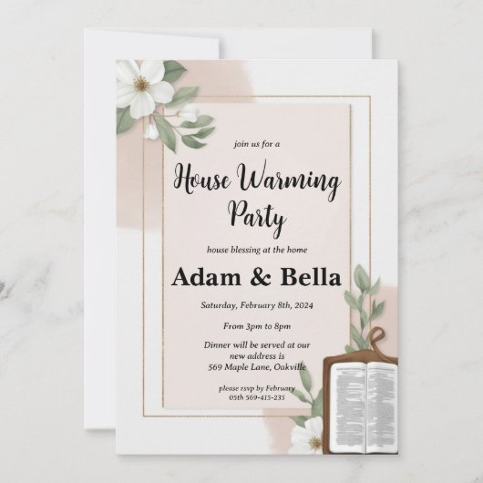 invitation à réchauffer la maison chrétienne (Devant)