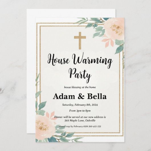 invitation à réchauffer la maison chrétienne (Devant / Derrière)