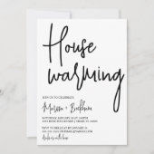 Invitation à réchauffer la maison en noir et blanc (Devant)