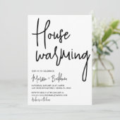 Invitation à réchauffer la maison en noir et blanc (Debout devant)