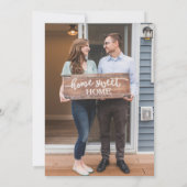 Invitation à réchauffer la maison moderne Tan & Bl (Dos)