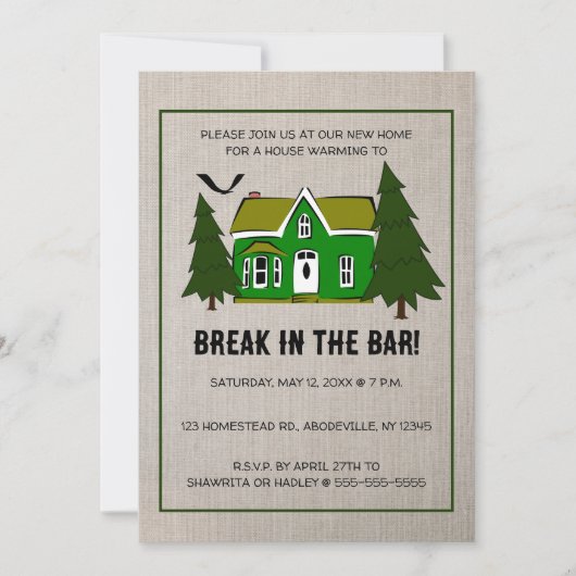 Invitation à réchauffer la maison modifiable (Devant)