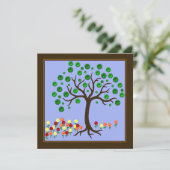 Invitation à recycler l'arbre et les fleurs (Debout devant)