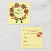 Invitation à Remercier (Devant / Derrière)