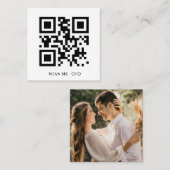 Invitation à répondre au code QR du Mariage RSVP S (Devant / Derrière)
