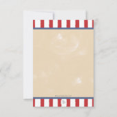 Invitation Ă?res étoiles et rayures d'anniversaire de rétro (Dos)