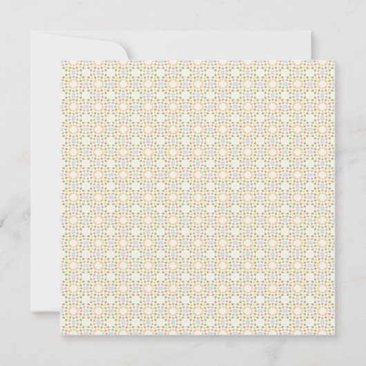 Invitation à rétro-chauffage domestique - Or (Dos)