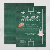 INVITATION À RÉVÉLER LE GENRE DE FOOTBALL OU TUTU (Devant / Derrière)