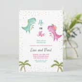 Invitation à révéler le genre pour une fille ou un (Debout devant)