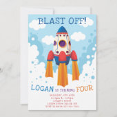 Invitation à Rocket Anniversaire (Devant)