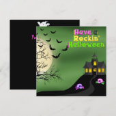 Invitation à Rockin' Halloween (Devant / Derrière)