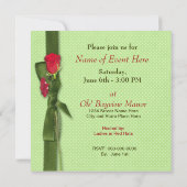 INVITATION À ROSES ROUGES MULTIBULES (Dos)