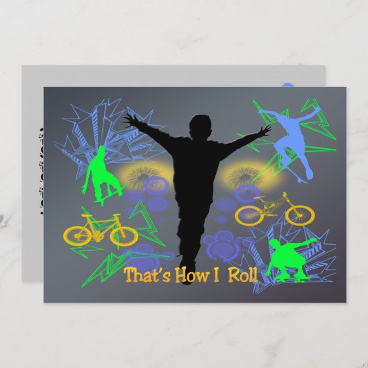 Invitation à rouler (Tween Boys) (Devant / Derrière)