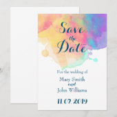 Invitation à s'amuser avec l'aquarelle (Devant / Derrière)