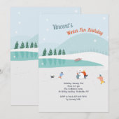 Invitation à s'amuser en hiver (Devant / Derrière)