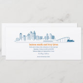 Invitation à San Diego City Skyline (Devant / Derrière)