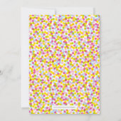 Invitation à saupoudrer, couleurs vives (Dos)