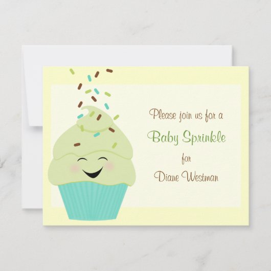 Invitation à saupoudrer les bébés dans des lumière (Devant)