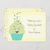 Invitation à saupoudrer les bébés dans des lumière (Devant / Derrière)