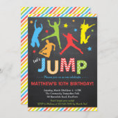 Invitation à sauter / Trampoline Invitation à l'an (Devant / Derrière)