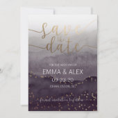 Invitation à sauver la date aquarelle (Devant)
