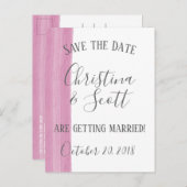 Invitation à sauver la date avec un pinceau aquare (Devant / Derrière)