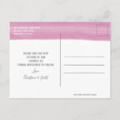 Invitation à sauver la date avec un pinceau aquare (Dos)