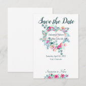 Invitation à sauver la date de la Saint-Valentin a (Devant / Derrière)