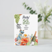 Invitation à sauver la date pour la fête d'anniver (Debout devant)