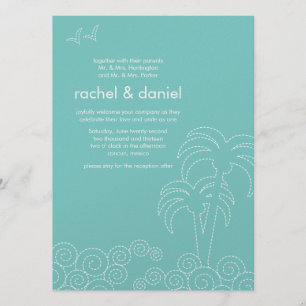 Invitation à se marier de Swirling Waves Beach