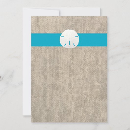 Invitation à se marier sur la plage de sable Dolla (Dos)