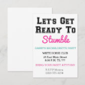 Invitation à se préparer à trébucher (Devant / Derrière)